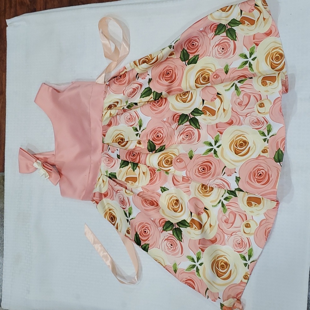 Girls floral dress size m - Picture 1 of 11